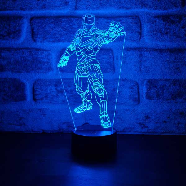 Iron Man Stance Figured Decorative Gift Led Table Lamp | BYLAMP