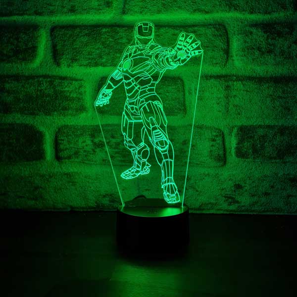 Iron Man Stance Figured Decorative Gift Led Table Lamp | BYLAMP