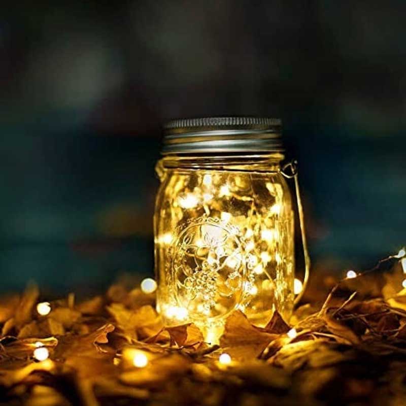 Light fairy jar lamp