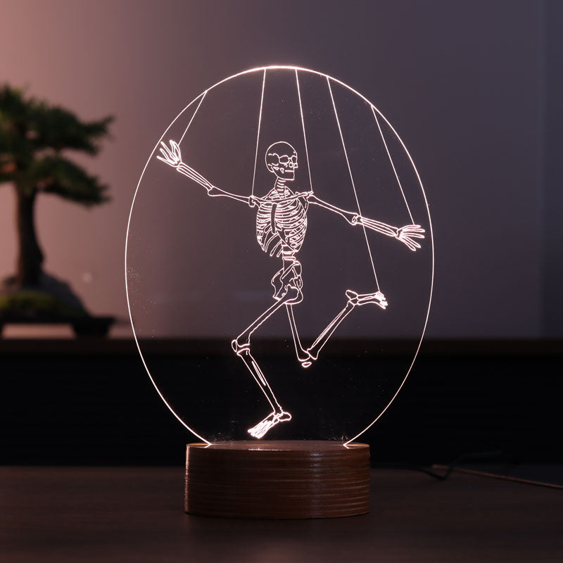 Skeleton-LED-Tischlampe