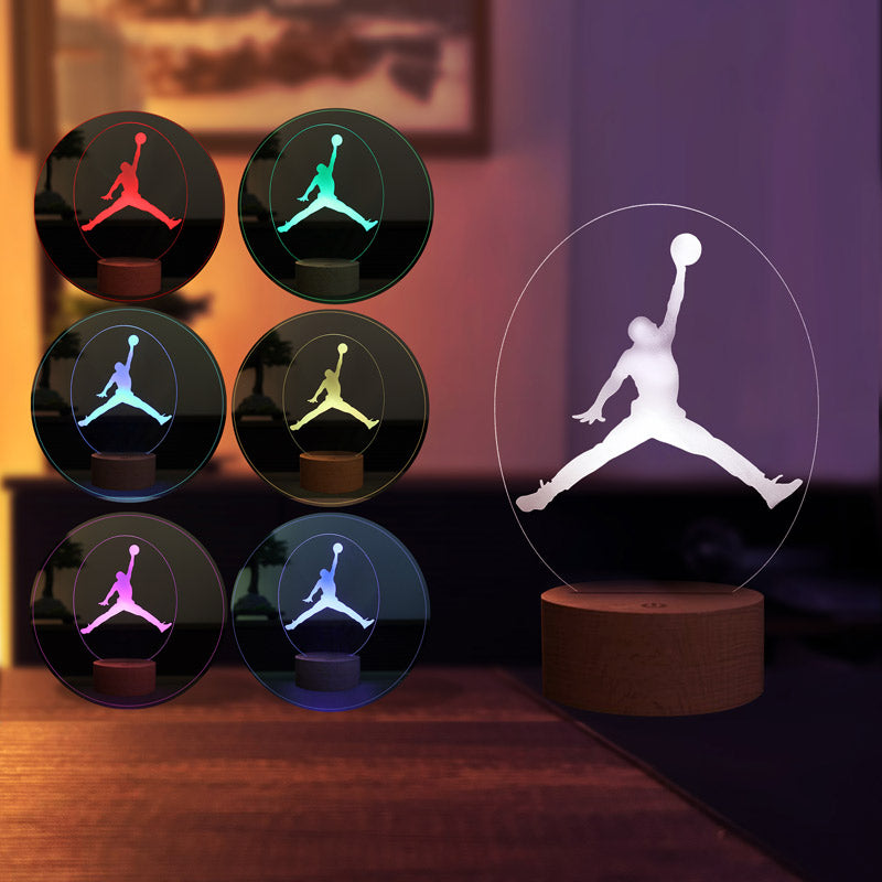 3-D jordan gift night light