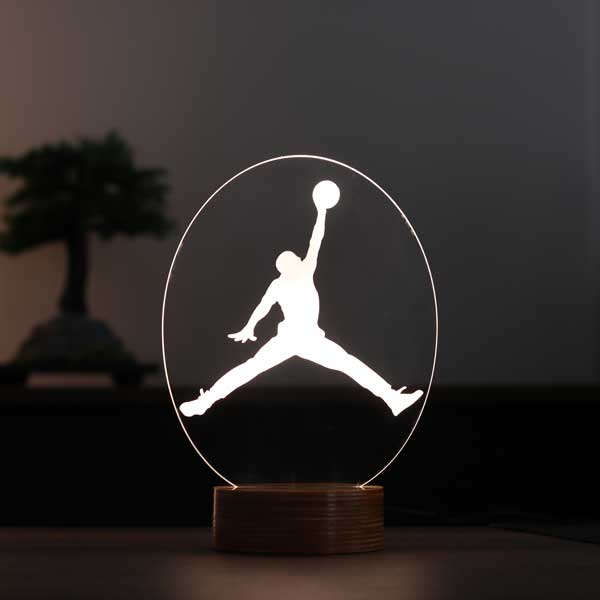 3-D jordan gift night light