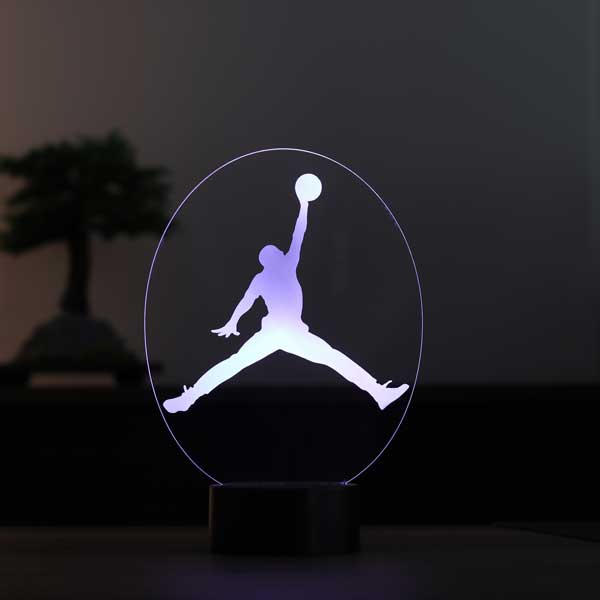 3-D jordan gift night light