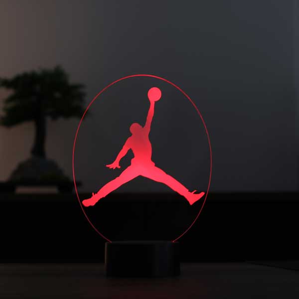 3-D jordan gift night light