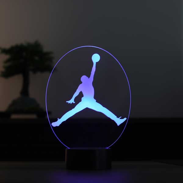 3-D jordan gift night light