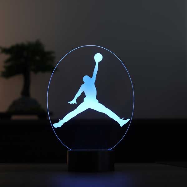 3-D jordan gift night light