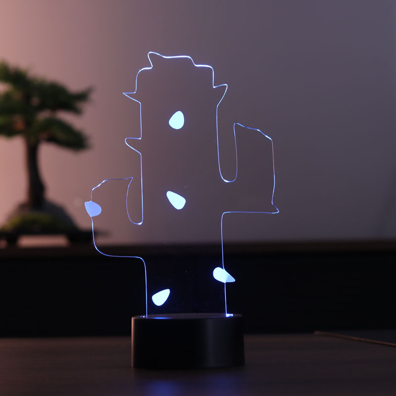 3D Cactus Led Night Light