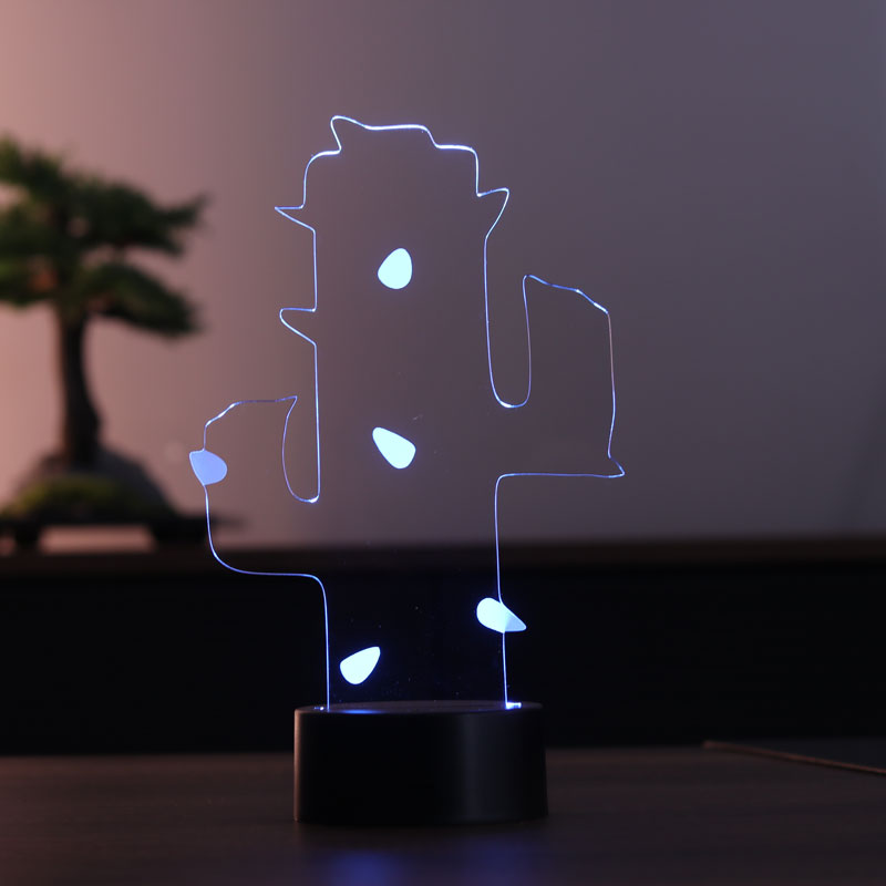 Cactus 3D LED luz nocturna