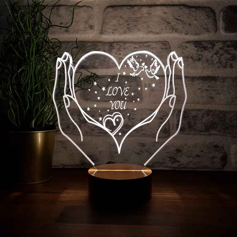 Hearty I Love You Led Lampe