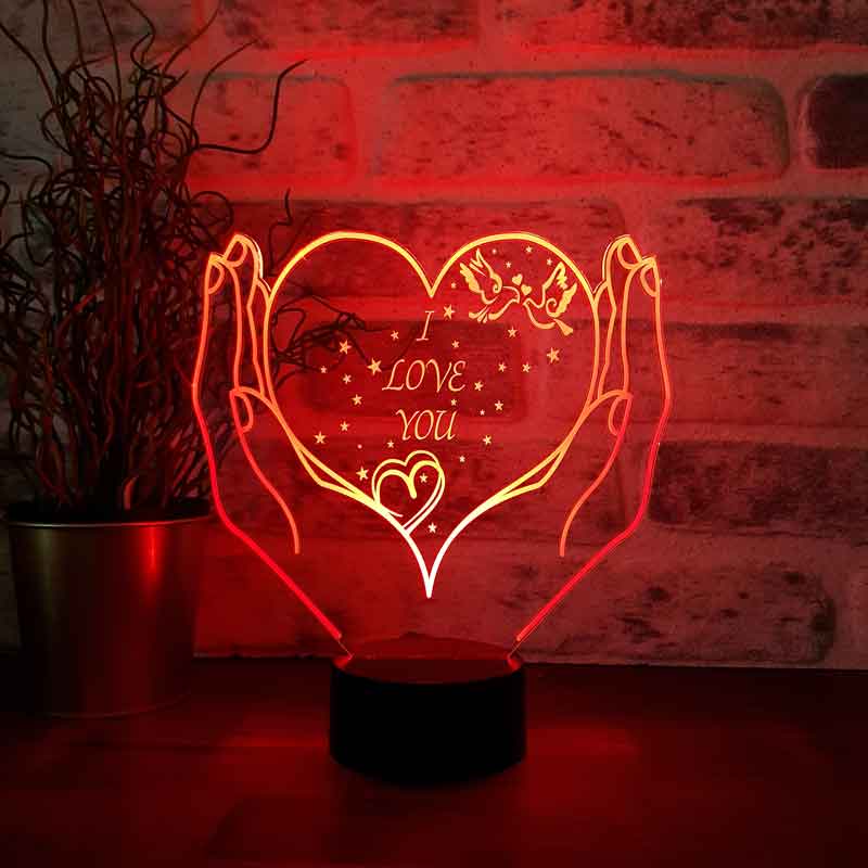 Hearty I Love You Led Lamp