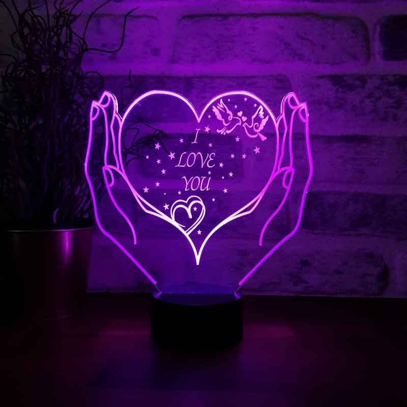 Hearty I Love You Led Lamp