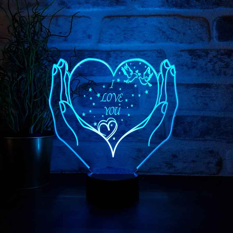 Hearty I Love You Led Lamp