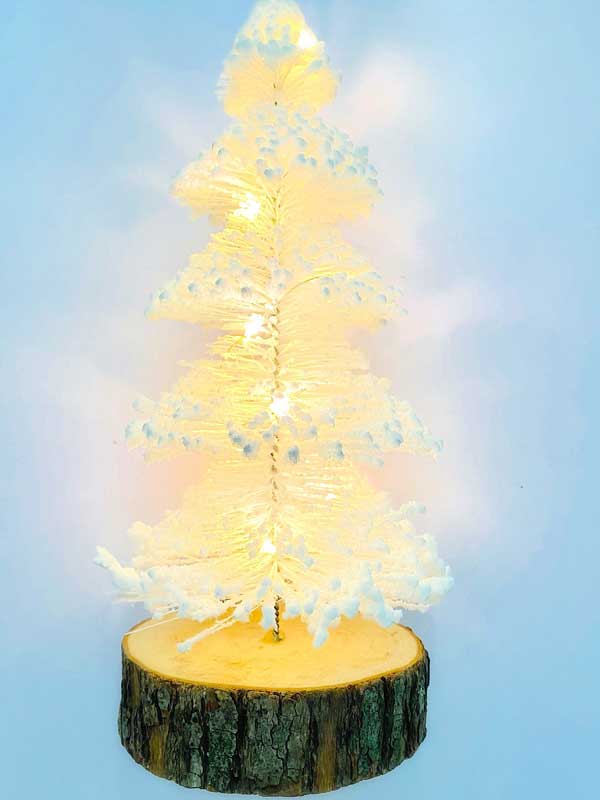 Snowy Pine Tree LED Illuminated Decor
