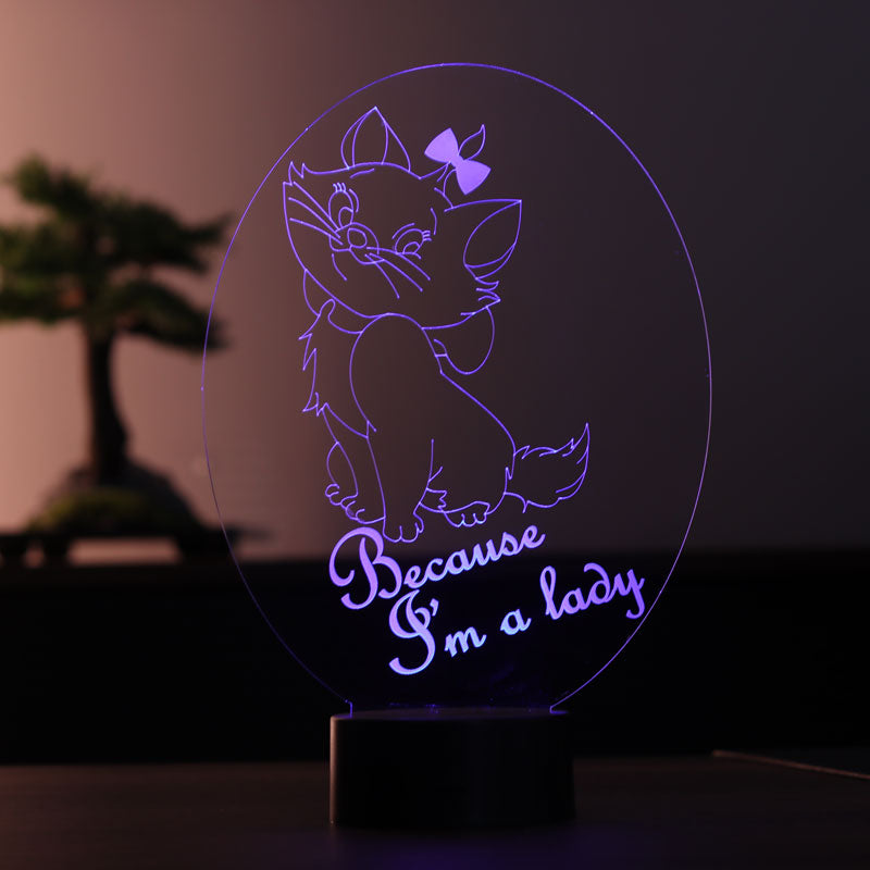 Cat led table lamp