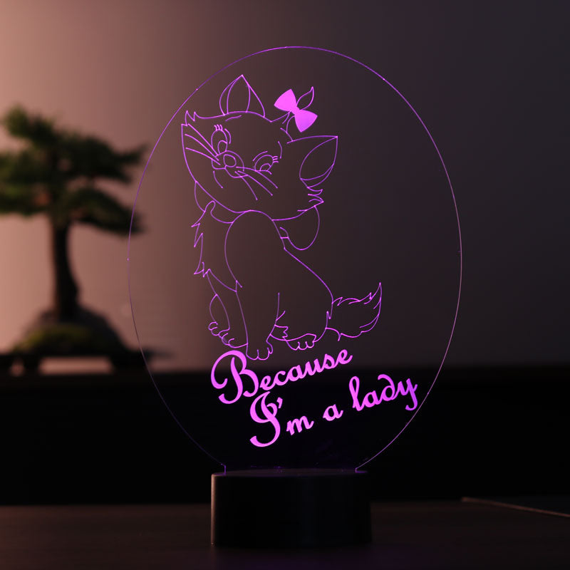 Cat led table lamp