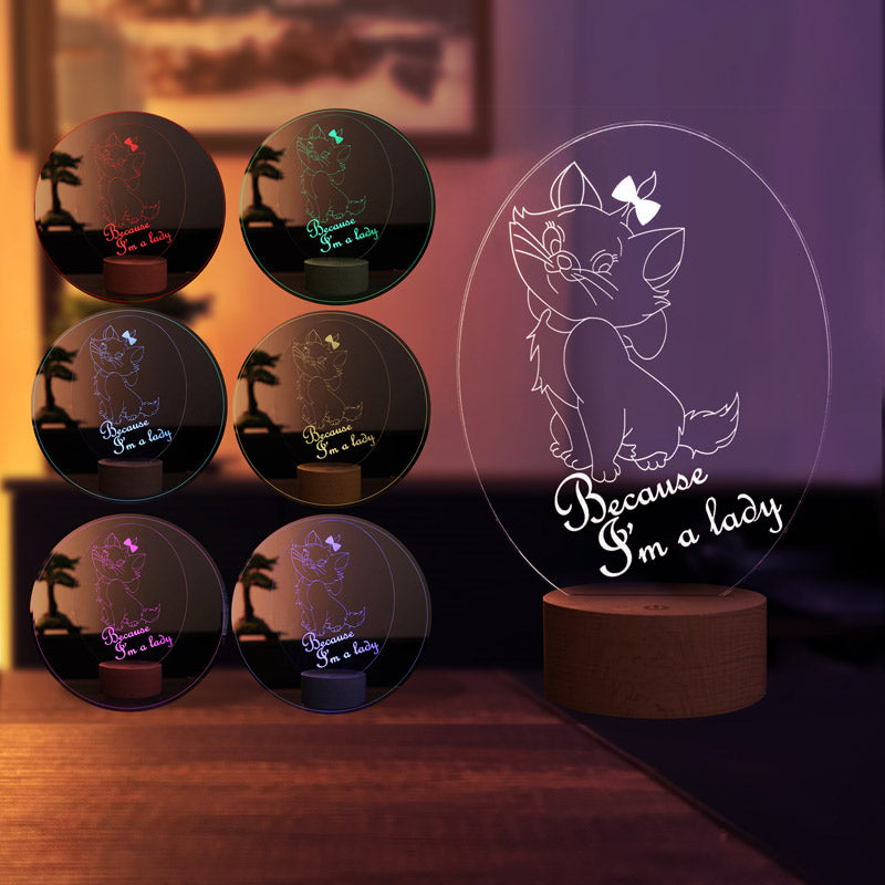 Cat led table lamp