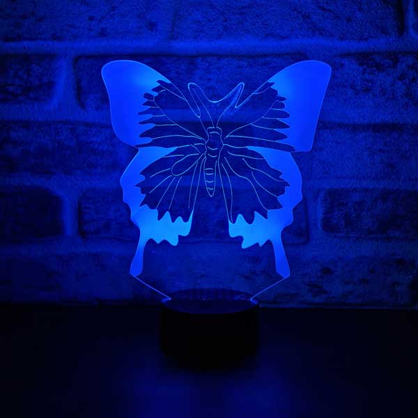 Kelebek Figürlü Dekoratif Hediye Led Masa Lambası | BYLAMP