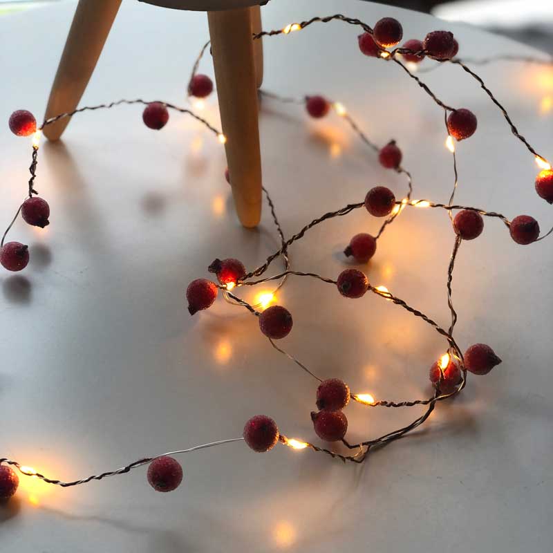 Spruce ornament light wires