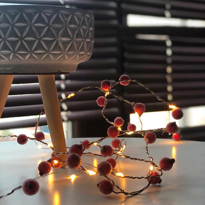 Spruce ornament light wires