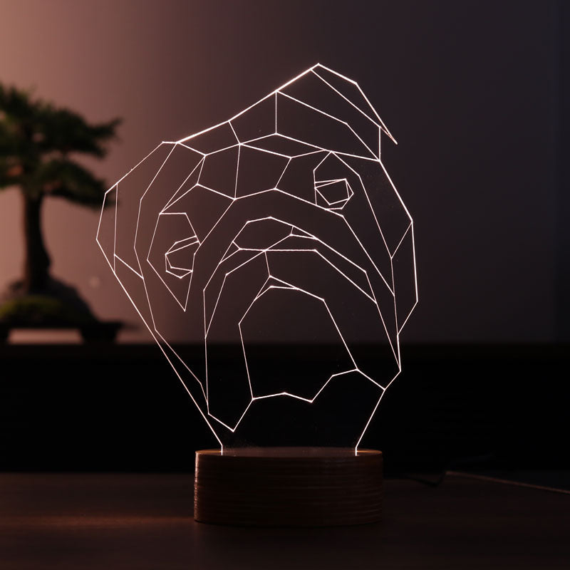 Köpek Figürlü Dekoratif Hediye Led Masa Lambası | BYLAMP