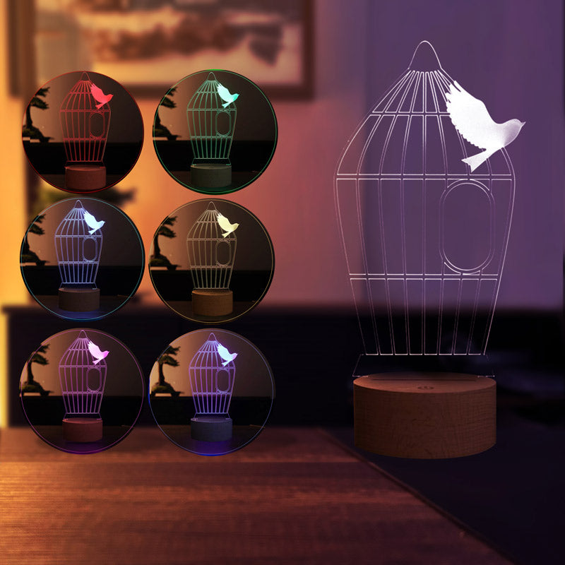 3D Cage Led Table Lamp