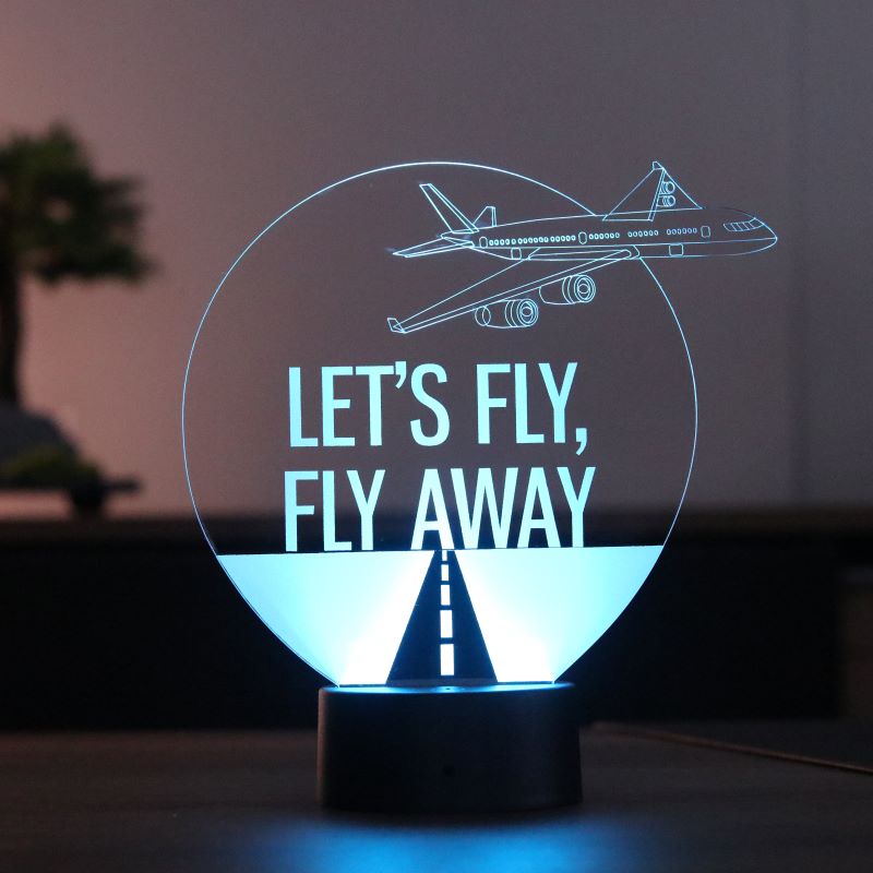 Let's Fly Figürlü Dekoratif Hediye Led Masa Lambası | BYLAMP