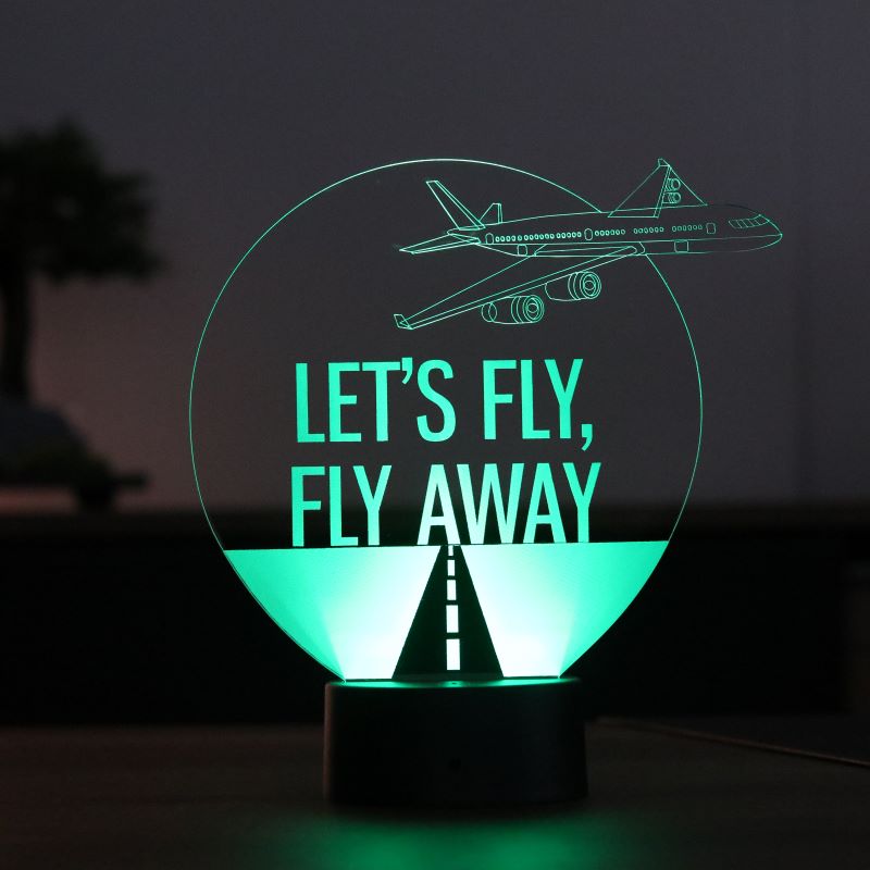 Let's Fly Figürlü Dekoratif Hediye Led Masa Lambası | BYLAMP