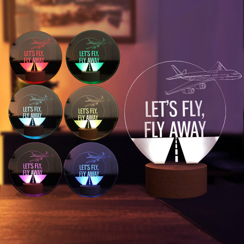 Let's Fly Figürlü Dekoratif Hediye Led Masa Lambası | BYLAMP