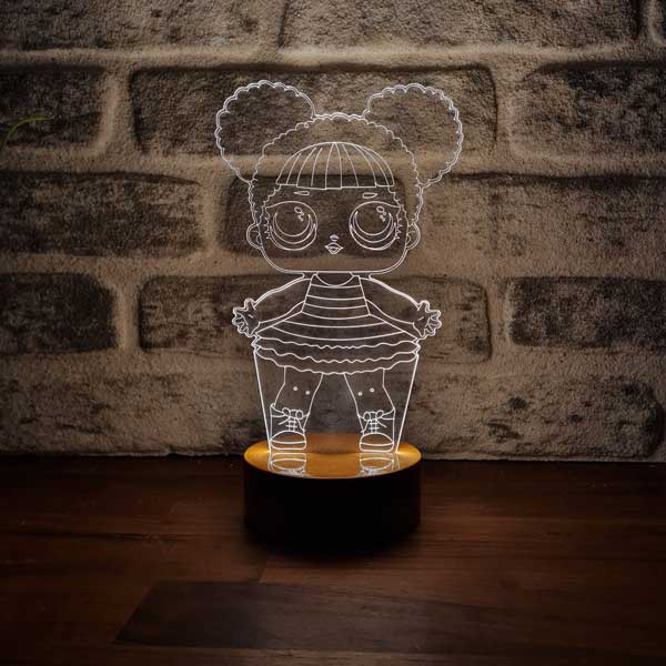 Lol Doll Figured Decorative Gift Led Table Lamp | BYLAMP