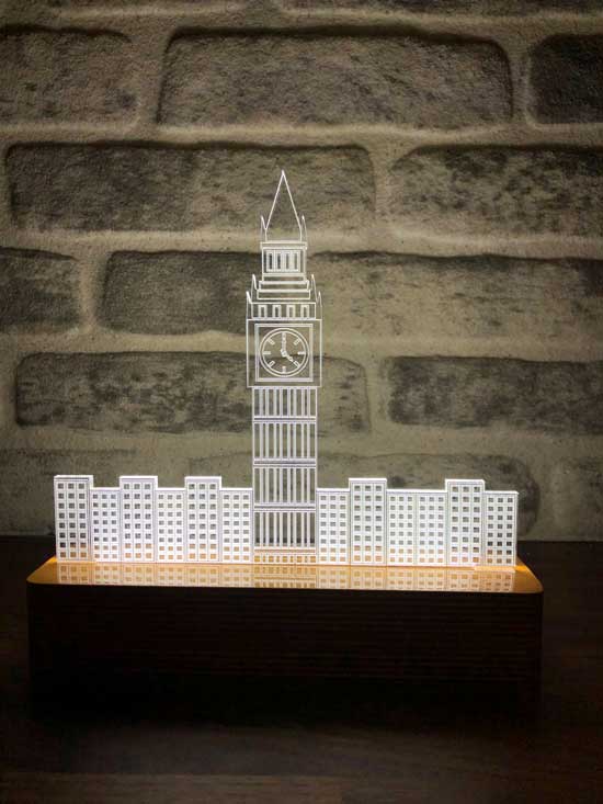 3-D London Big Ben Led Lamp