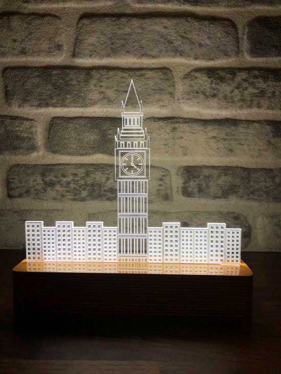 3-D London Big Ben Led Lampe