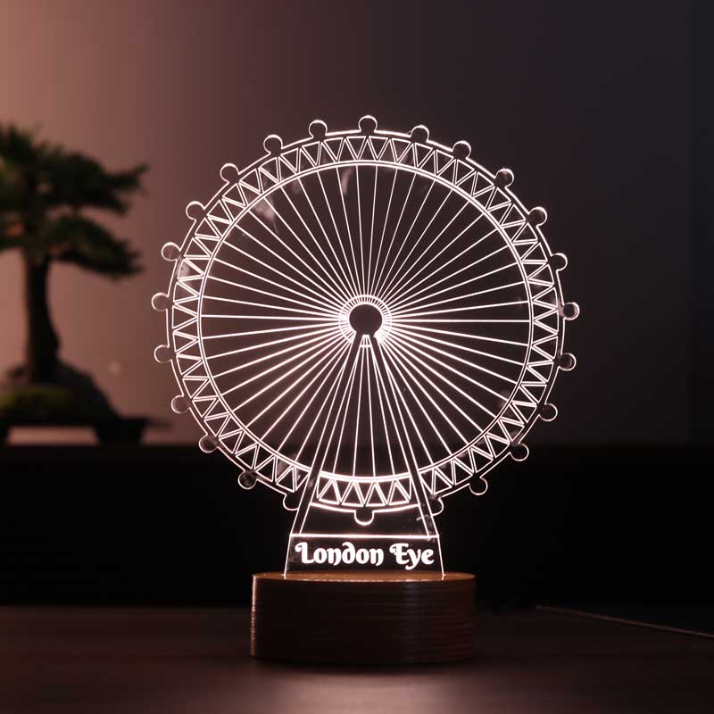 London Eye Figürlü Dekoratif Hediye Led Masa Lambası | BYLAMP