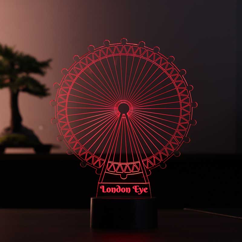 London Eye Figürlü Dekoratif Hediye Led Masa Lambası | BYLAMP