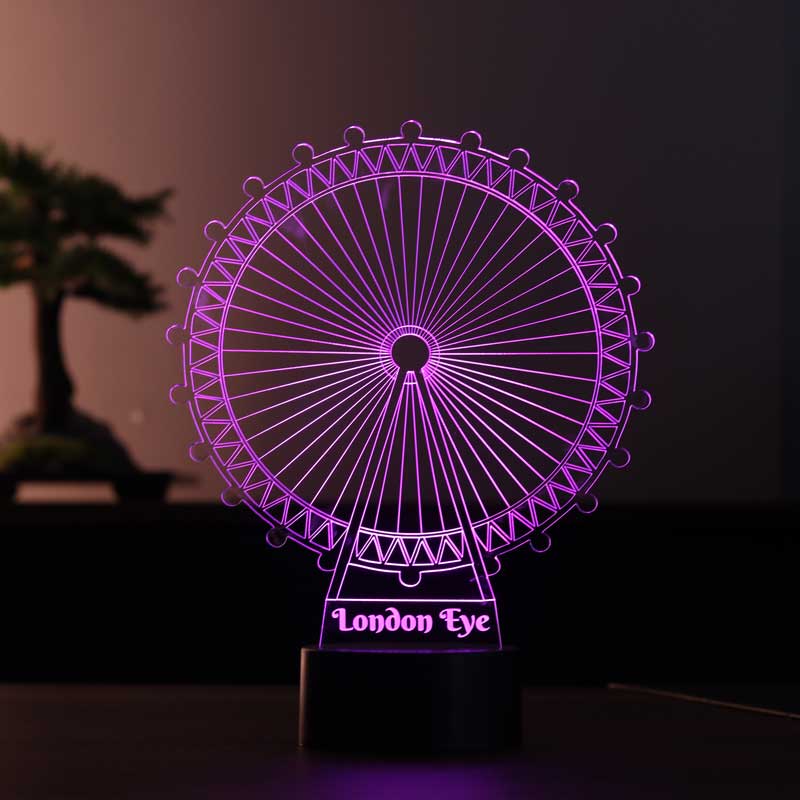 London Eye Figürlü Dekoratif Hediye Led Masa Lambası | BYLAMP