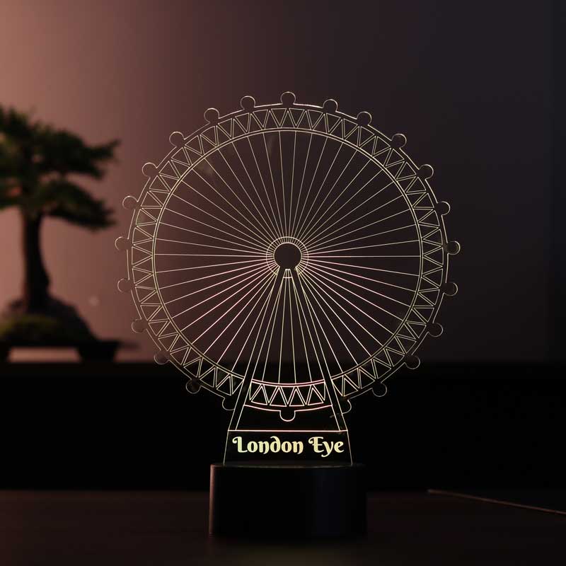 London Eye Figürlü Dekoratif Hediye Led Masa Lambası | BYLAMP