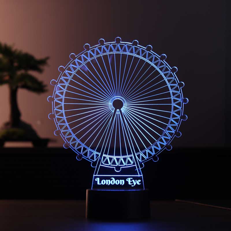 London Eye Figürlü Dekoratif Hediye Led Masa Lambası | BYLAMP