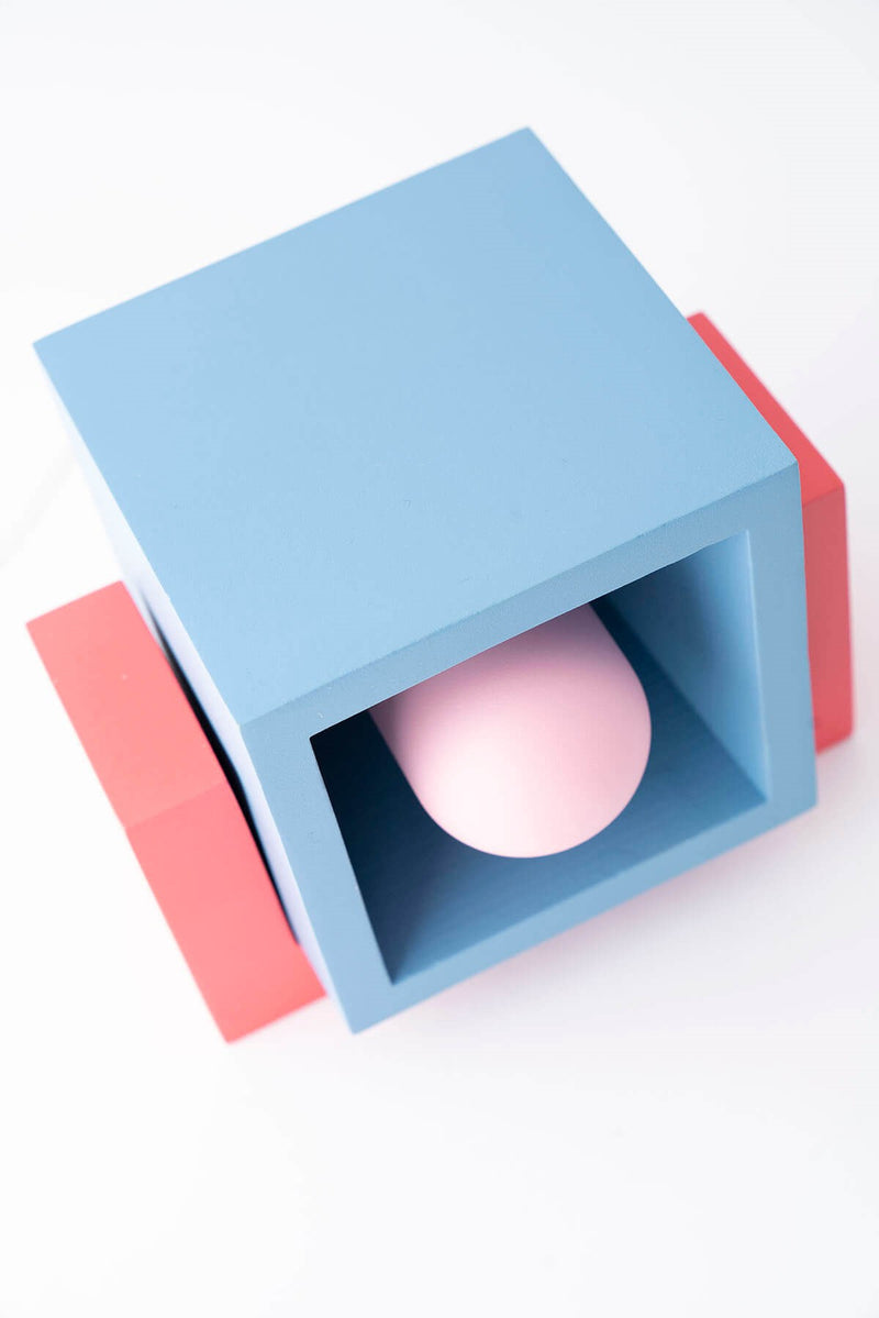 Marshmallow - Renkli Beton Masa Lambası