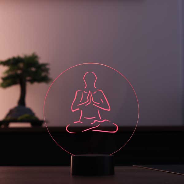 3D Meditation Led Lamp
