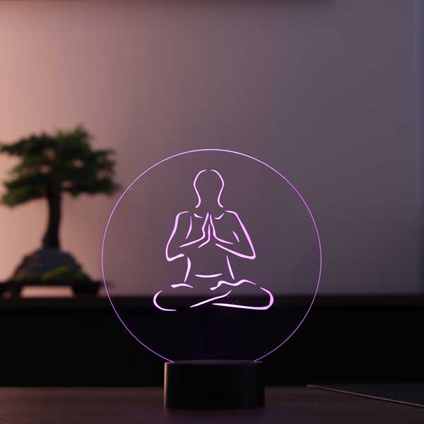 3D Meditation Led Lamp