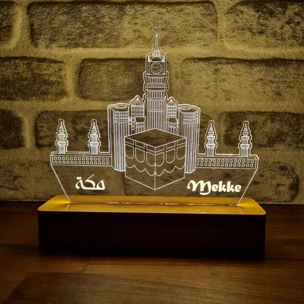 Mecca Clock Tower Figured Decorative Gift Led Table Lamp | BYLAMP