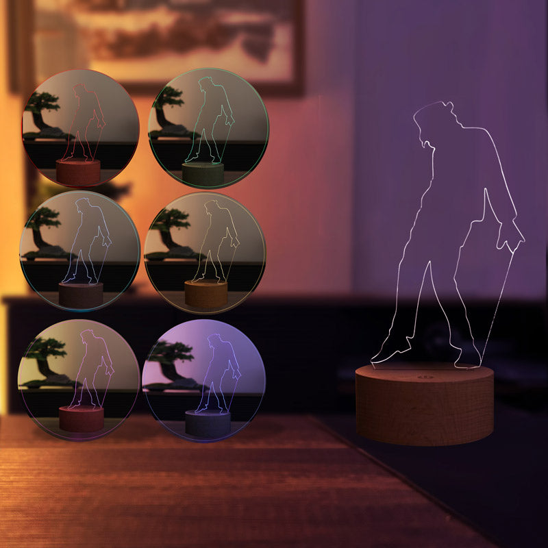 Dansçı Figürlü Dekoratif Hediye Led Masa Lambası | BYLAMP