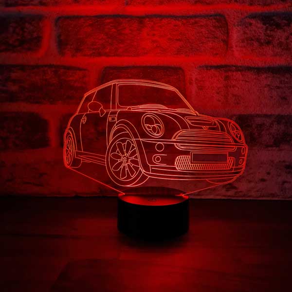 Mini Cooper Figürlü Dekoratif Hediye Led Masa Lambası | BYLAMP