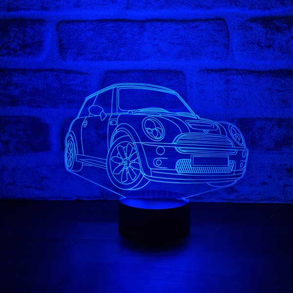 Mini Cooper Figürlü Dekoratif Hediye Led Masa Lambası | BYLAMP