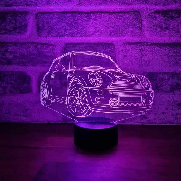 Mini Cooper Figürlü Dekoratif Hediye Led Masa Lambası | BYLAMP