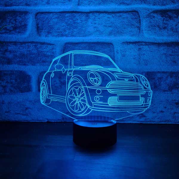 Mini Cooper Figürlü Dekoratif Hediye Led Masa Lambası | BYLAMP