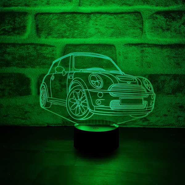 Mini Cooper Figürlü Dekoratif Hediye Led Masa Lambası | BYLAMP