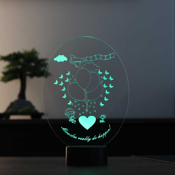 3-D Happiness LED Table Lamp