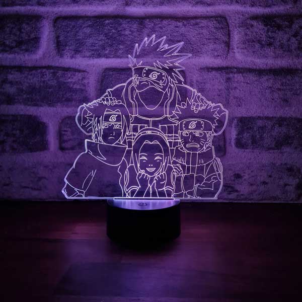 Naruto Kakashi-Team-LED-Nachtlicht