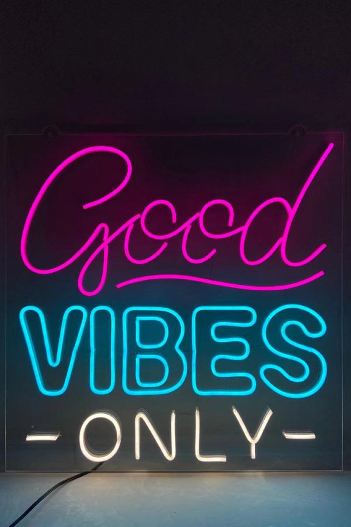 Good Vibes Only Neon Lamba