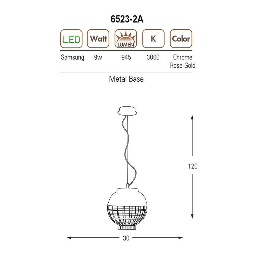 O.Pendant Lighting 6523-2A,02